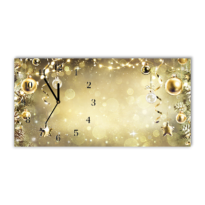 Glasuhr Gold Weihnachtsschmuck