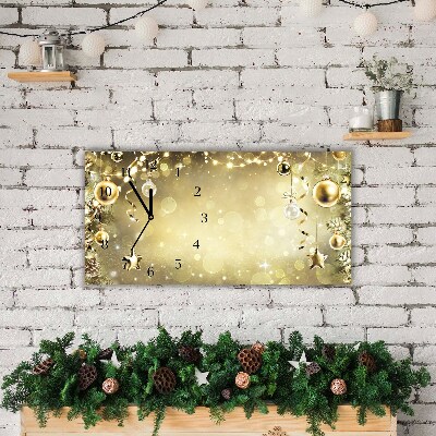 Glasuhr Gold Weihnachtsschmuck