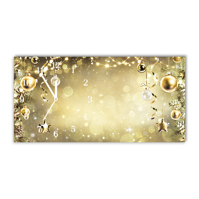 Glasuhr Gold Weihnachtsschmuck