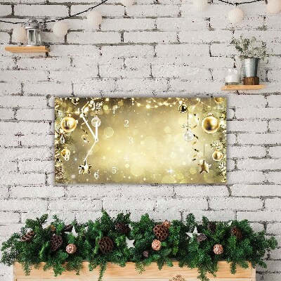 Glasuhr Gold Weihnachtsschmuck