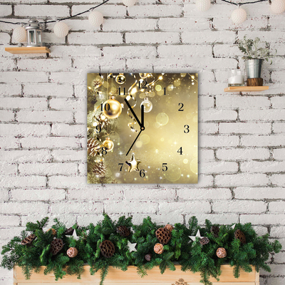Glasuhr Gold Weihnachtsschmuck