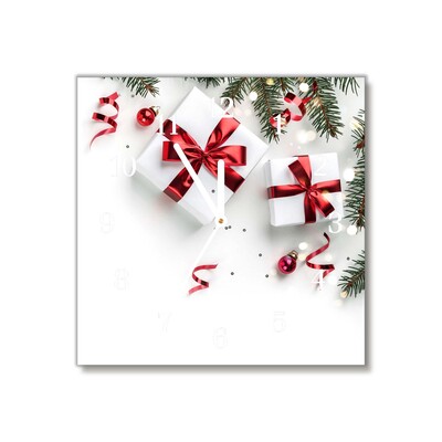Glasuhr Heilige Weihnachtsgeschenke Reisig