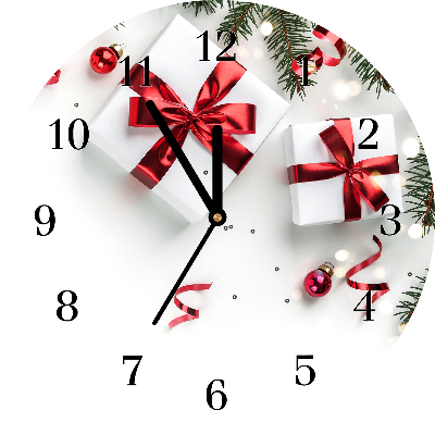 Glasuhr Heilige Weihnachtsgeschenke Reisig