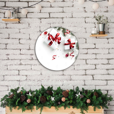 Glasuhr Heilige Weihnachtsgeschenke Reisig