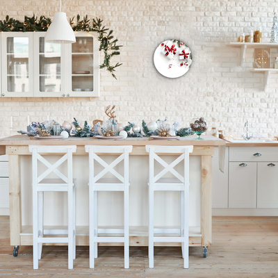 Glasuhr Heilige Weihnachtsgeschenke Reisig