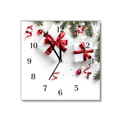 Glasuhr Heilige Weihnachtsgeschenke Reisig