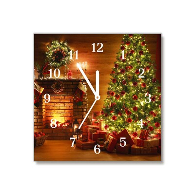 Glasuhr Weihnachten Kamin Weihnachtsgeschenk