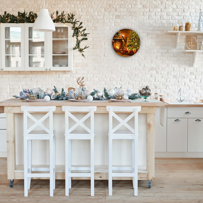 Glasuhr Weihnachten Kamin Weihnachtsgeschenk