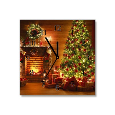 Glasuhr Weihnachten Kamin Weihnachtsgeschenk