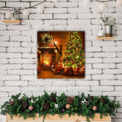 Glasuhr Weihnachten Kamin Weihnachtsgeschenk
