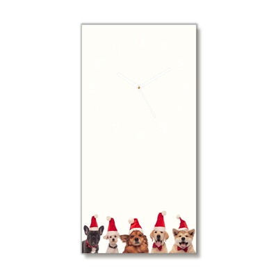Glasuhr Hunde Weihnachtsmann-Weihnachten