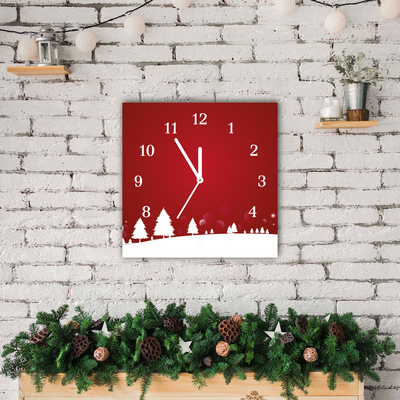 Glasuhr Weihnachtsbaum Weihnachten Schneeflocken