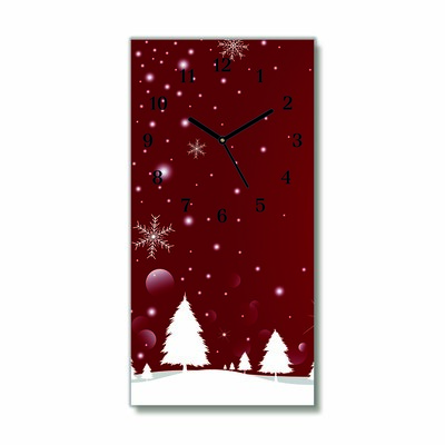 Glasuhr Weihnachtsbaum Weihnachten Schneeflocken