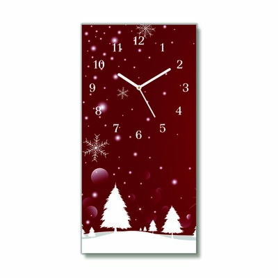 Glasuhr Weihnachtsbaum Weihnachten Schneeflocken