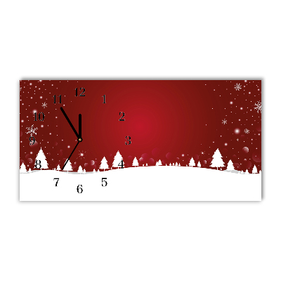 Glasuhr Weihnachtsbaum Weihnachten Schneeflocken