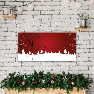 Glasuhr Weihnachtsbaum Weihnachten Schneeflocken