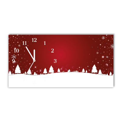 Glasuhr Weihnachtsbaum Weihnachten Schneeflocken