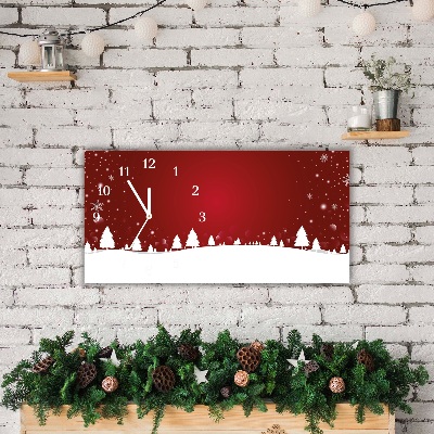Glasuhr Weihnachtsbaum Weihnachten Schneeflocken