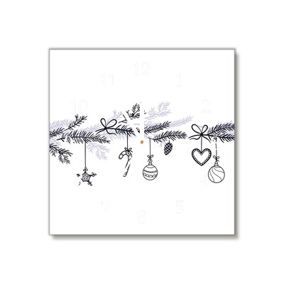 Glasuhr Winterurlaub Weihnachtsschmuck