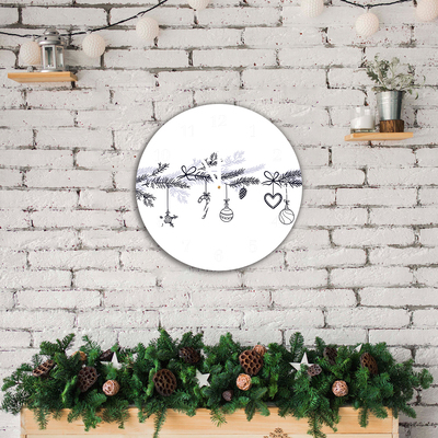 Glasuhr Winterurlaub Weihnachtsschmuck