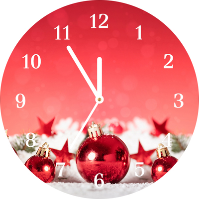 Glasuhr Weihnachtsgeschenk Weihnachtsschnee