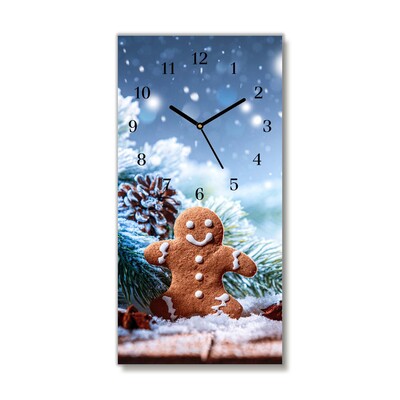 Glasuhr Lebkuchen Weihnachtsferien Schnee