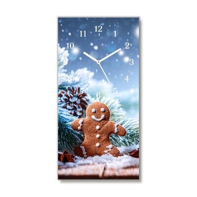 Glasuhr Lebkuchen Weihnachtsferien Schnee