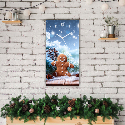 Glasuhr Lebkuchen Weihnachtsferien Schnee