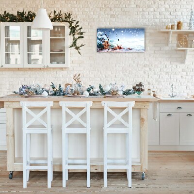 Glasuhr Lebkuchen Weihnachtsferien Schnee