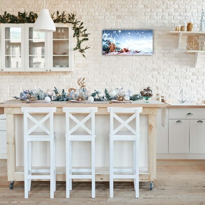Glasuhr Lebkuchen Weihnachtsferien Schnee