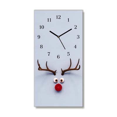 Glasuhr Heiliges Rentier Rudolf