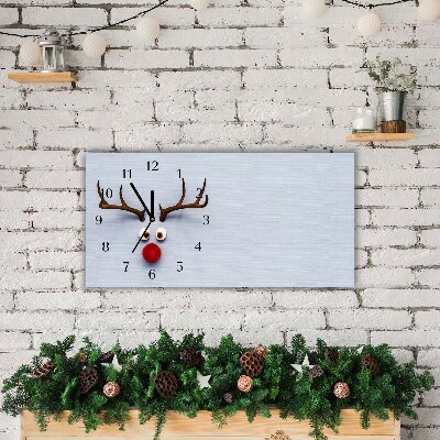 Glasuhr Heiliges Rentier Rudolf