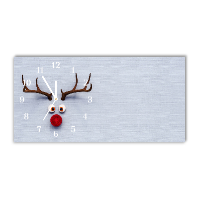 Glasuhr Heiliges Rentier Rudolf