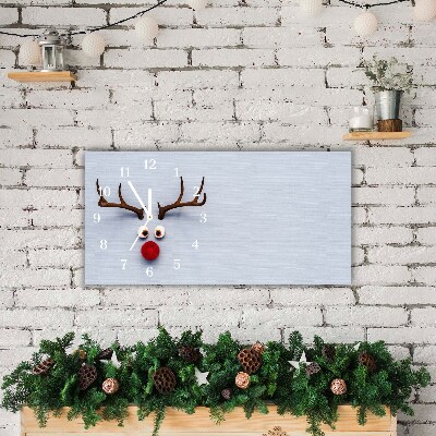 Glasuhr Heiliges Rentier Rudolf