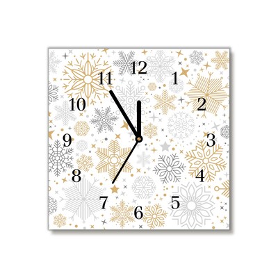 Glasuhr Schneeflocken Weihnachten Winter