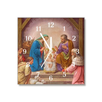 Glasuhr Stabiles Weihnachten Jesus