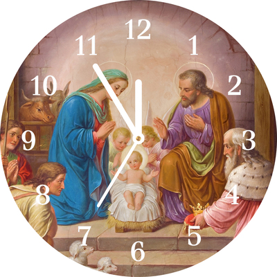 Glasuhr Stabiles Weihnachten Jesus