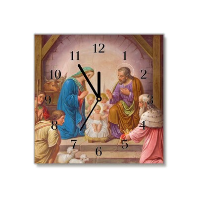 Glasuhr Stabiles Weihnachten Jesus