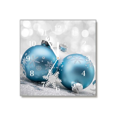 Glasuhr Flitter Winter-Feiertags-Dekorationen