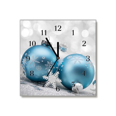 Glasuhr Flitter Winter-Feiertags-Dekorationen