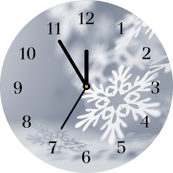 Glasuhr Snowflake Weihnachtsdekoration