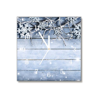 Glasuhr Heiliger Schneeflocken Winter Frost