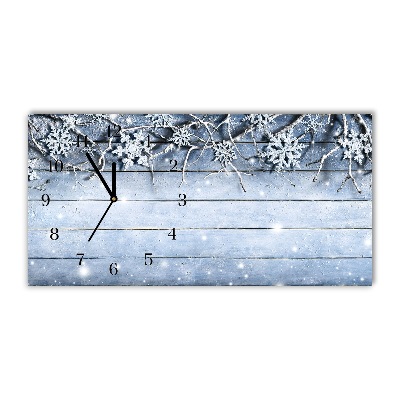 Glasuhr Heiliger Schneeflocken Winter Frost