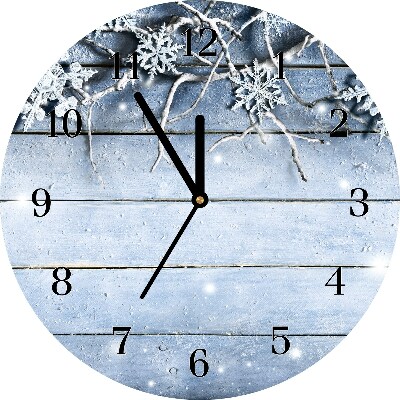 Glasuhr Heiliger Schneeflocken Winter Frost