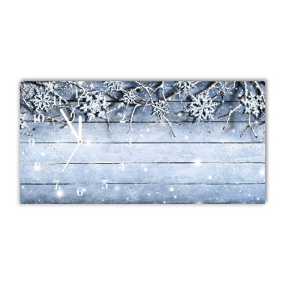 Glasuhr Heiliger Schneeflocken Winter Frost