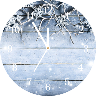 Glasuhr Heiliger Schneeflocken Winter Frost