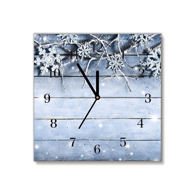 Glasuhr Heiliger Schneeflocken Winter Frost