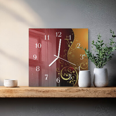 Quadratische wanduhr modern Abstraktion