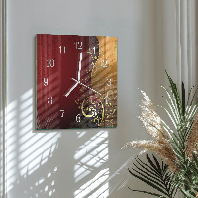 Quadratische wanduhr modern Abstraktion