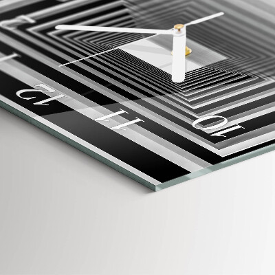Glasuhr quadratisch 3D-Tunnel